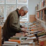man searching resources